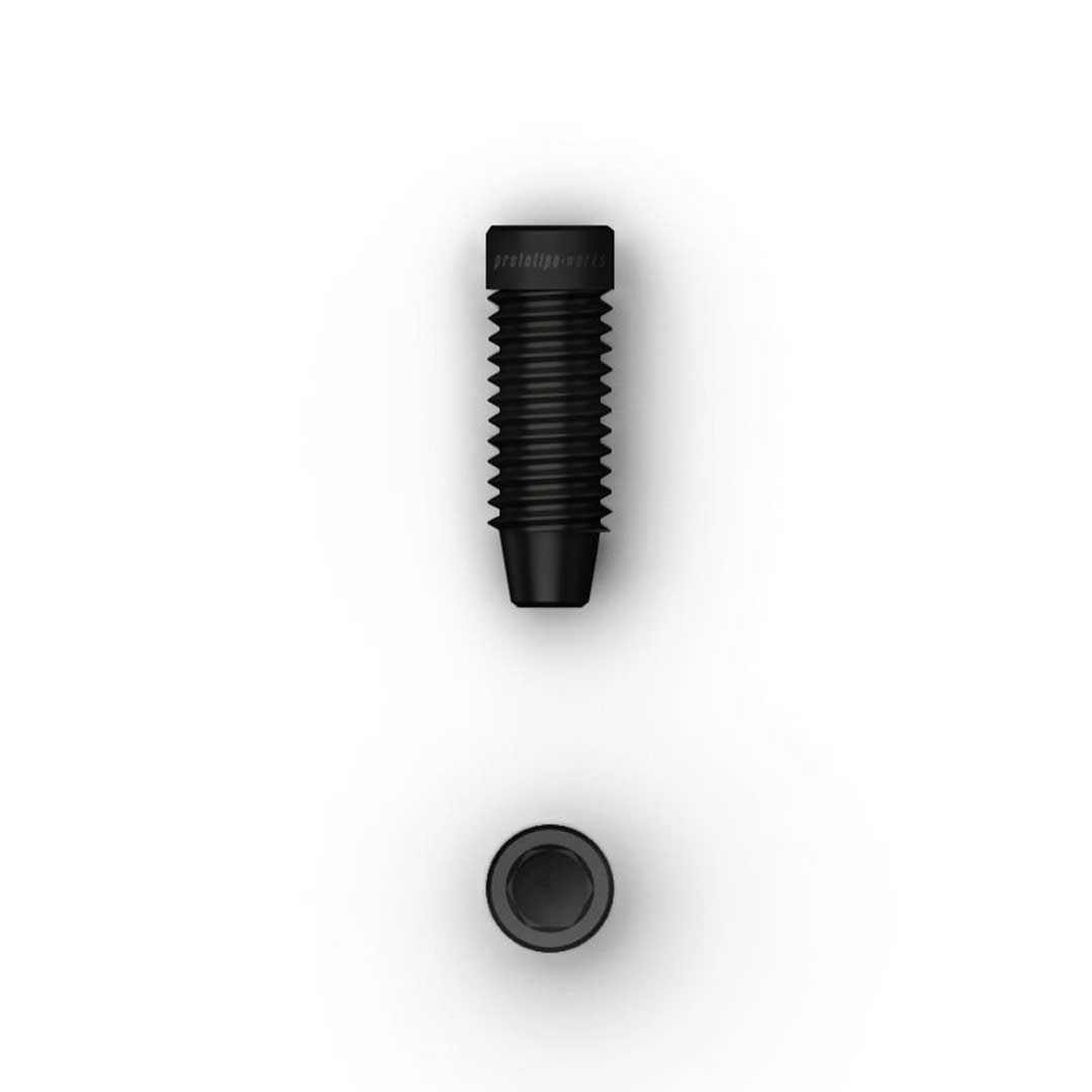 Prototipo Works - Under Flush Bidon Cage Boss Blank 5.5mm V2 (Stealth Black)