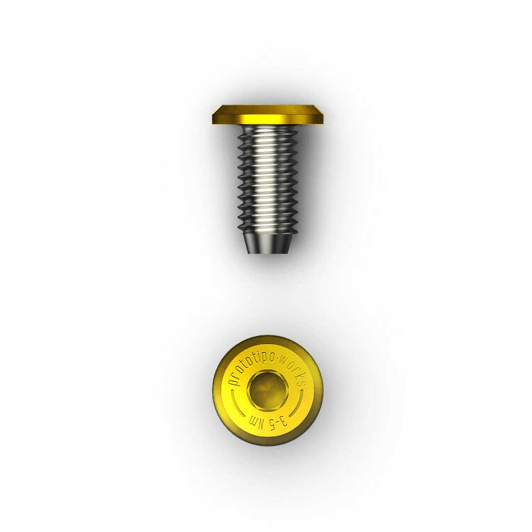 Prototipo Works – Ultra Low Profile Bidon Cage Bolts (Gold)