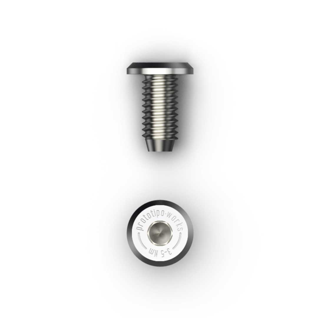 Prototipo Works – Ultra Low Profile Bidon Cage Bolts (Silver)