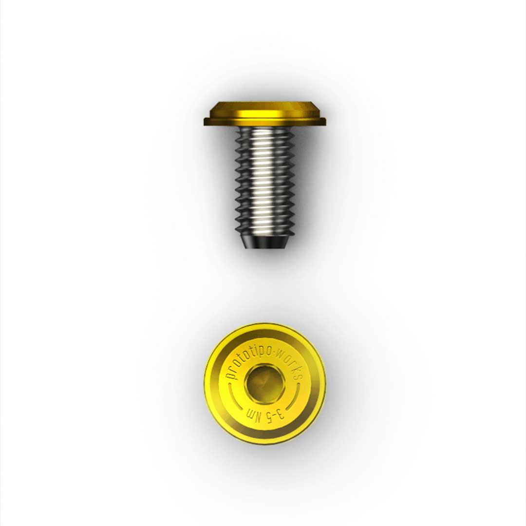 Prototipo Works – Low Profile Bidon Cage Bolts (Gold)