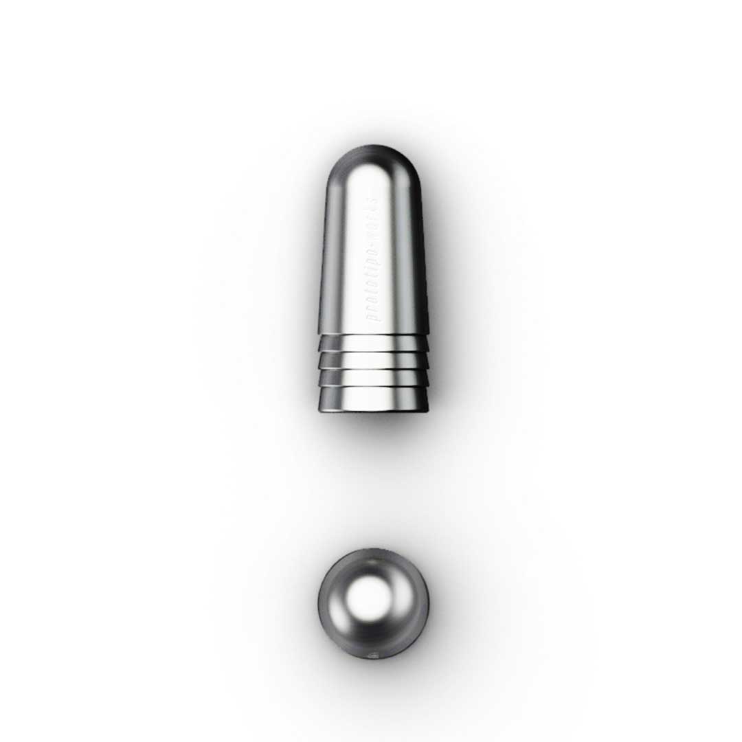 Prototipo Works - Alloy Presta Valve Cap Pair (silver)