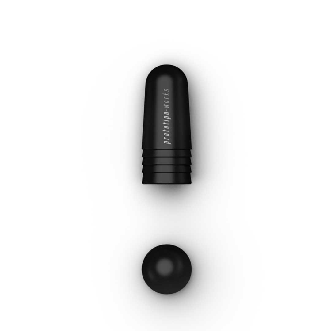 Prototipo Works - Alloy Presta Valve Cap Pair (black)