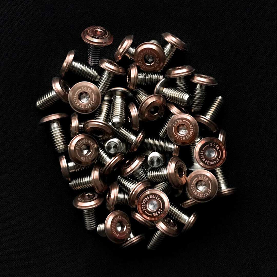 Prototipo Works – Low Profile Bidon Cage Bolts (Sedona)