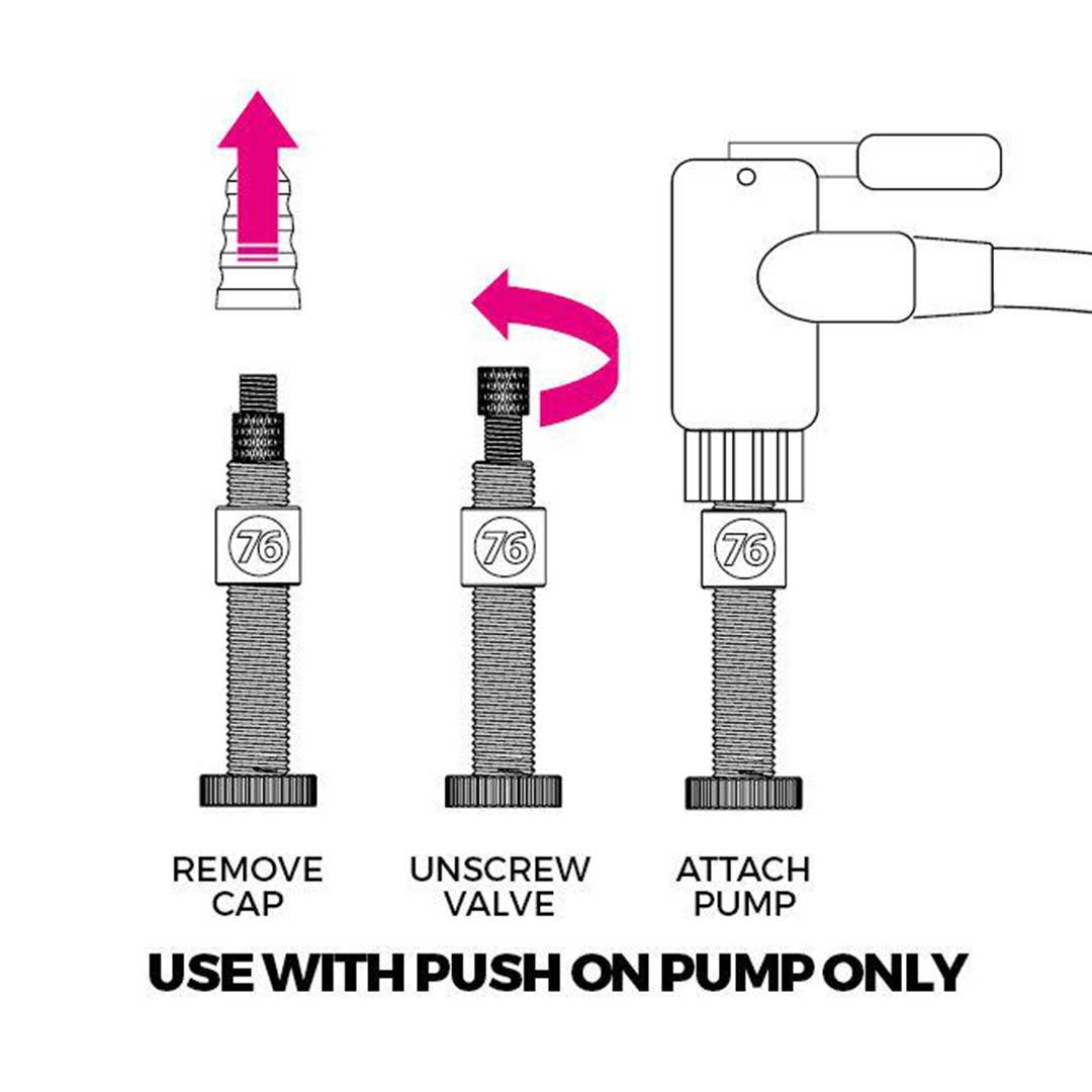 76 Projects-HI FLOW 'No Clog' Tubeless Valves