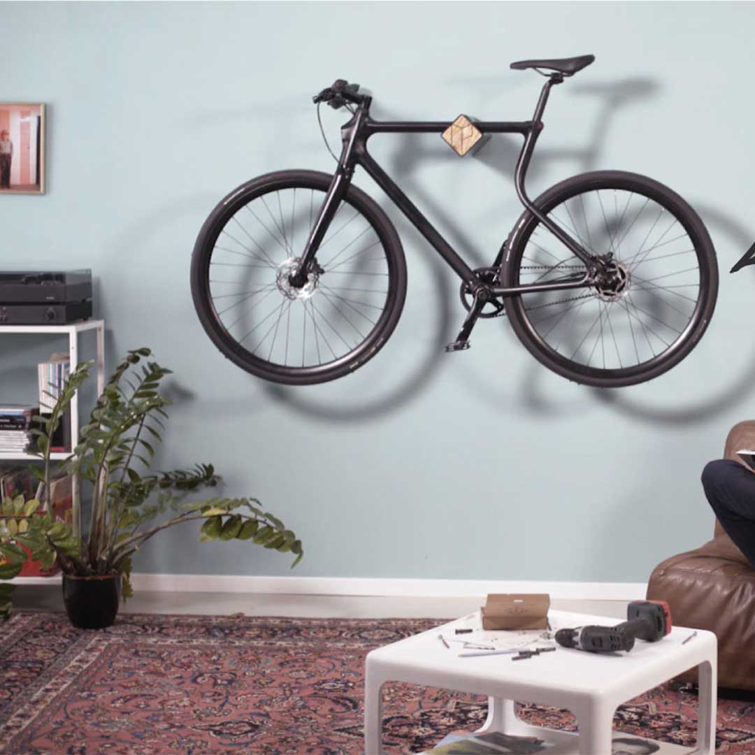 Parax Bike Wall Mount D-Rack (Black) ⚫ - Main Image